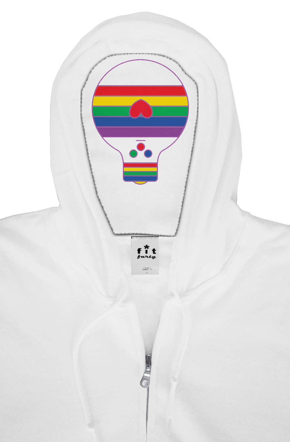 Rainbow Bulb-oh Zip Hoodie