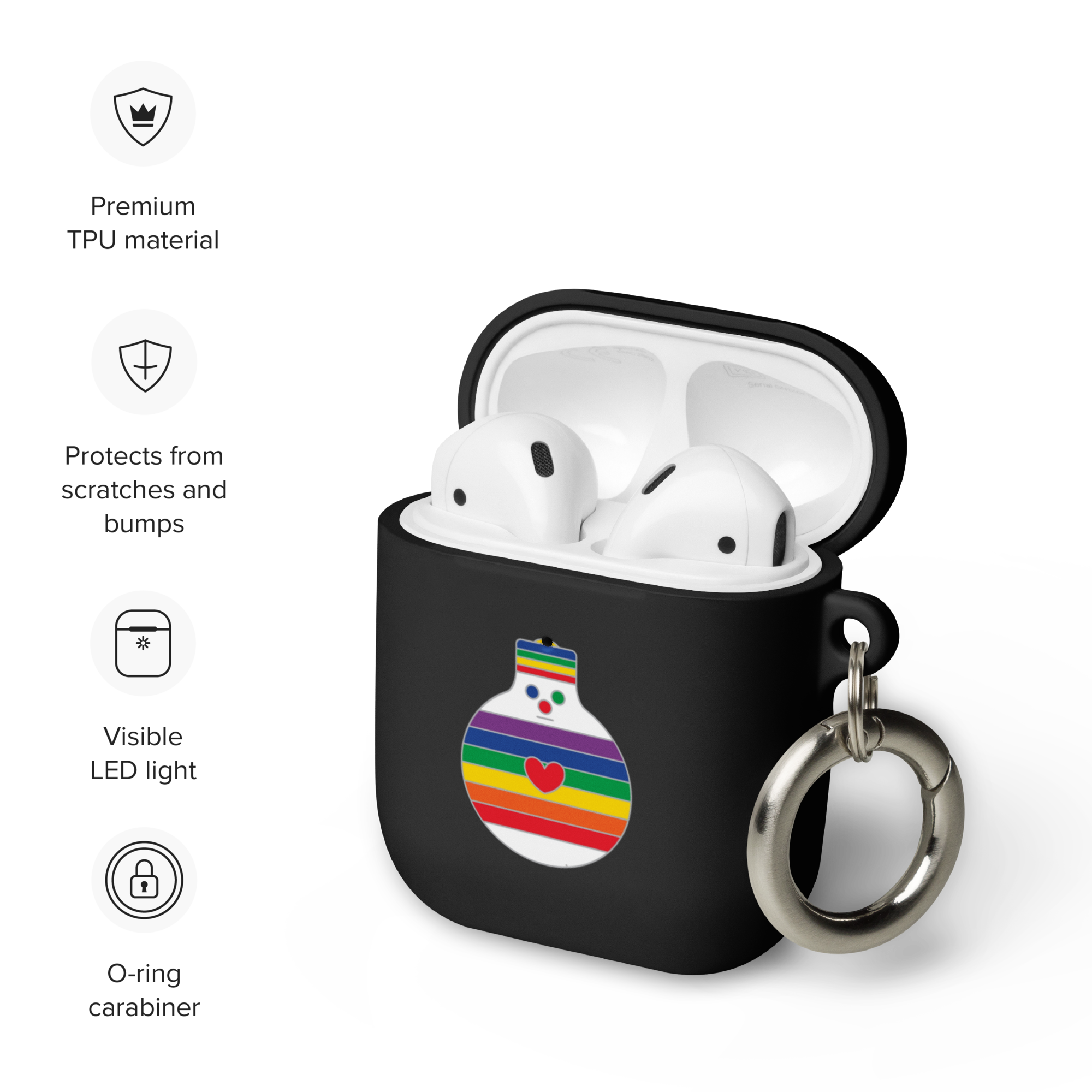 FitFarty Rainbow bulb-oh AirPods case