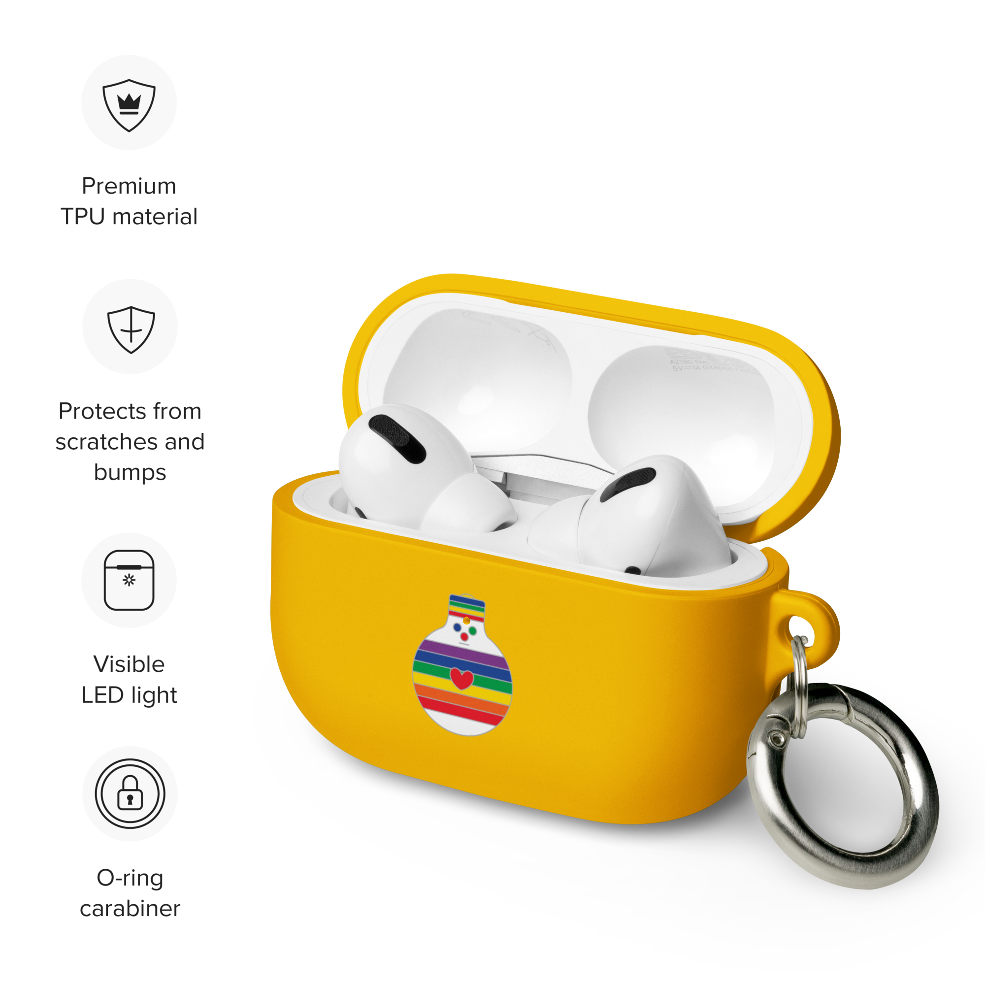 FitFarty Rainbow bulb-oh AirPods case