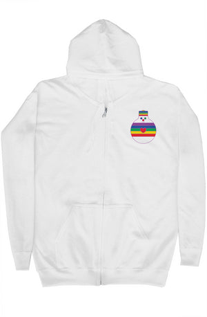 Rainbow Bulb-oh Zip Hoodie