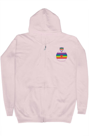 Rainbow Bulb-oh Zip Hoodie