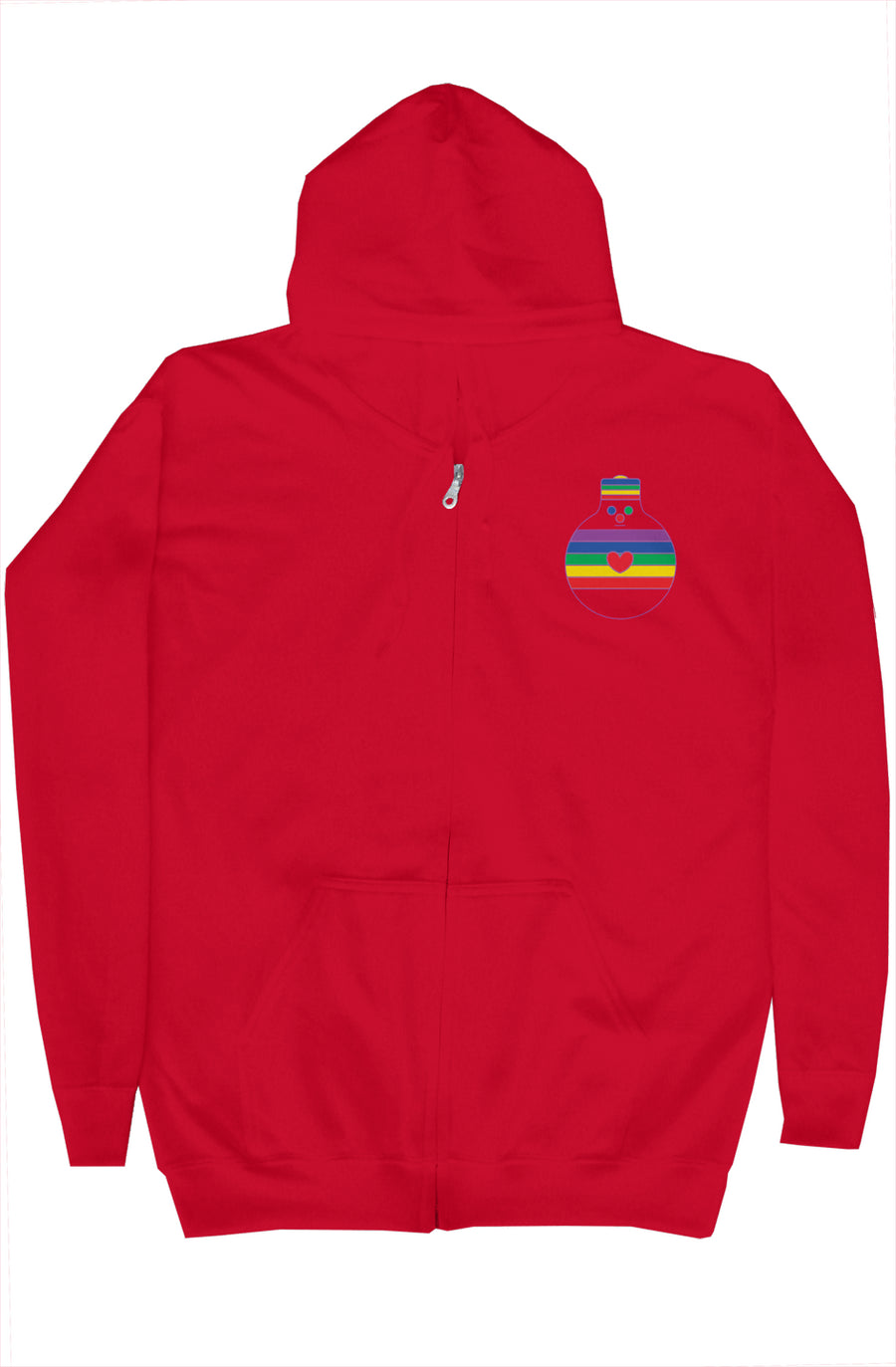 Rainbow Bulb-oh Zip Hoodie