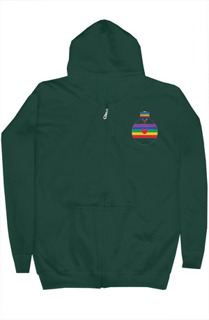 Rainbow Bulb-oh Zip Hoodie