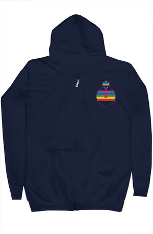 Rainbow Bulb-oh Zip Hoodie