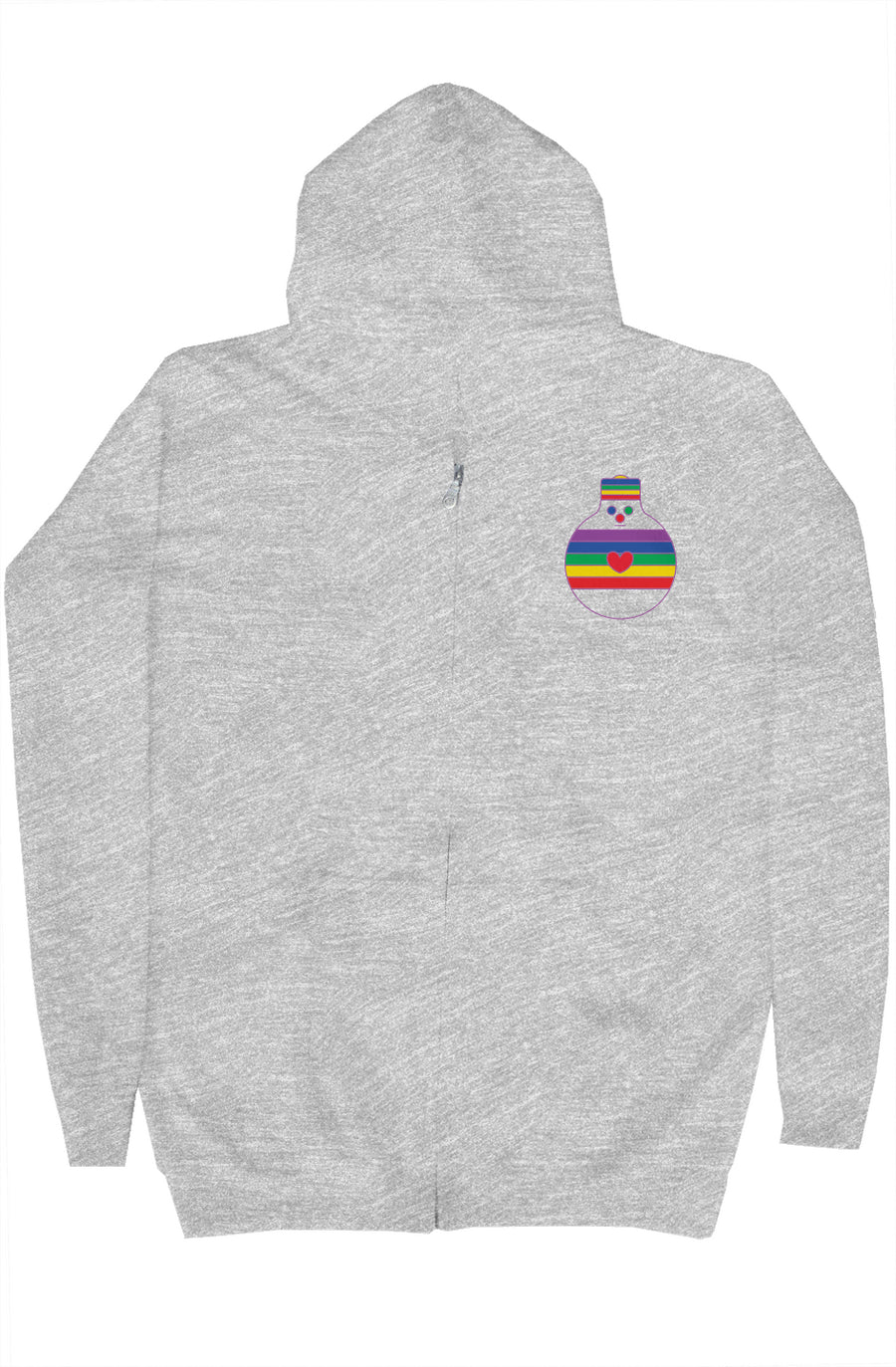 Rainbow Bulb-oh Zip Hoodie