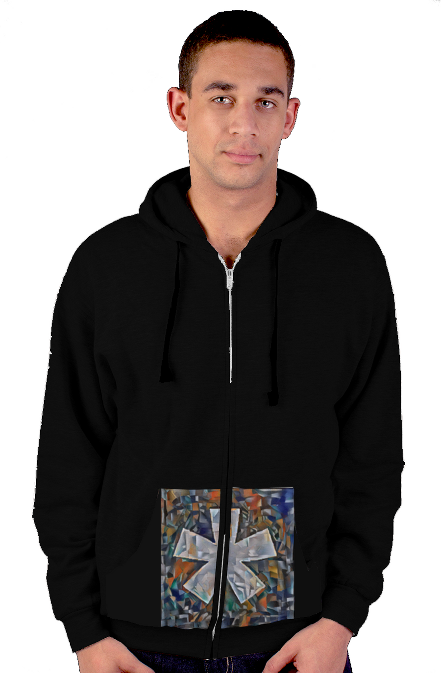 AI Asterisk Zip + Pocket Hoody