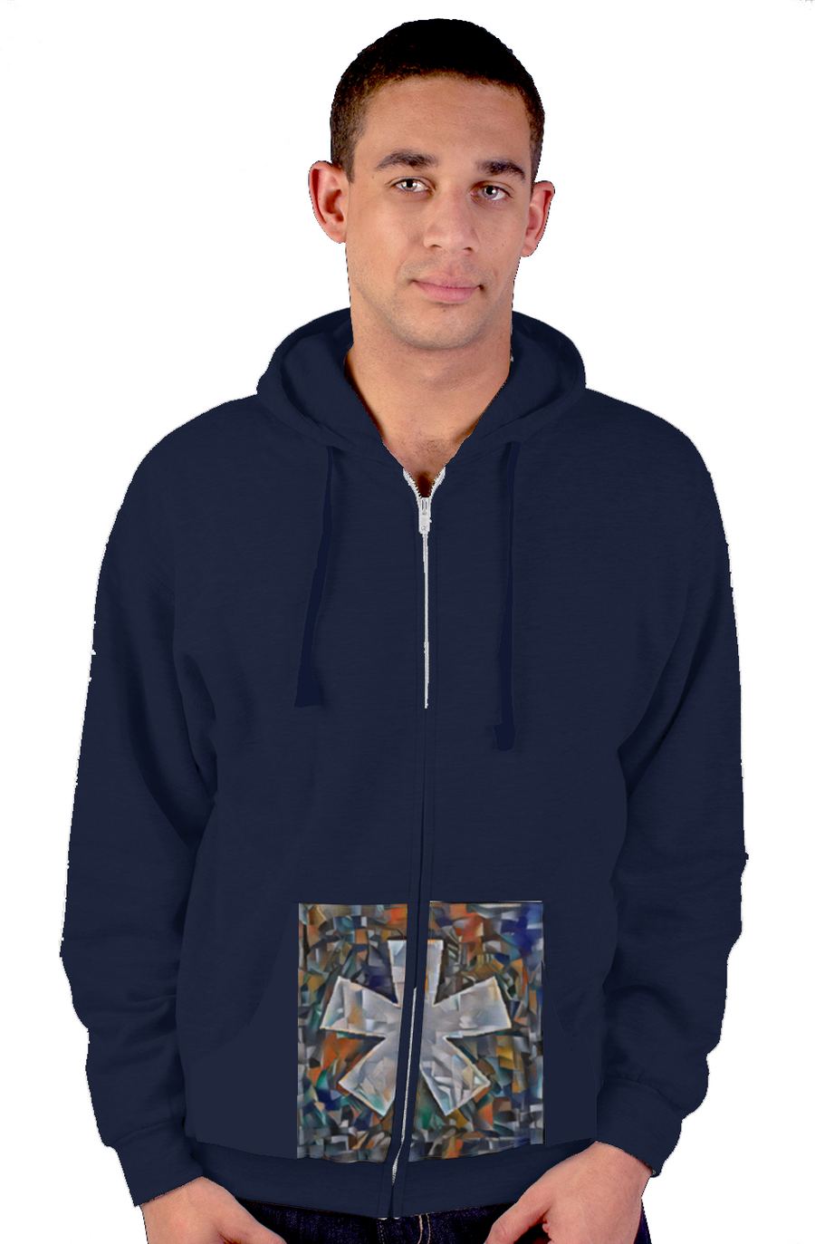 AI Asterisk Zip + Pocket Hoody