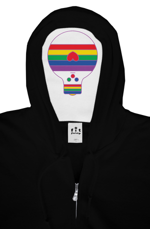 Rainbow Bulb-oh Zip Hoodie