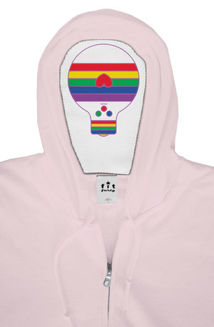 Rainbow Bulb-oh Zip Hoodie