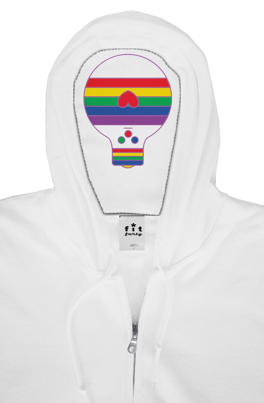 Rainbow Bulb-oh Zip Hoodie