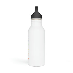 FitFarty Rainbow Asterisks Stainless Steel Water Bottle