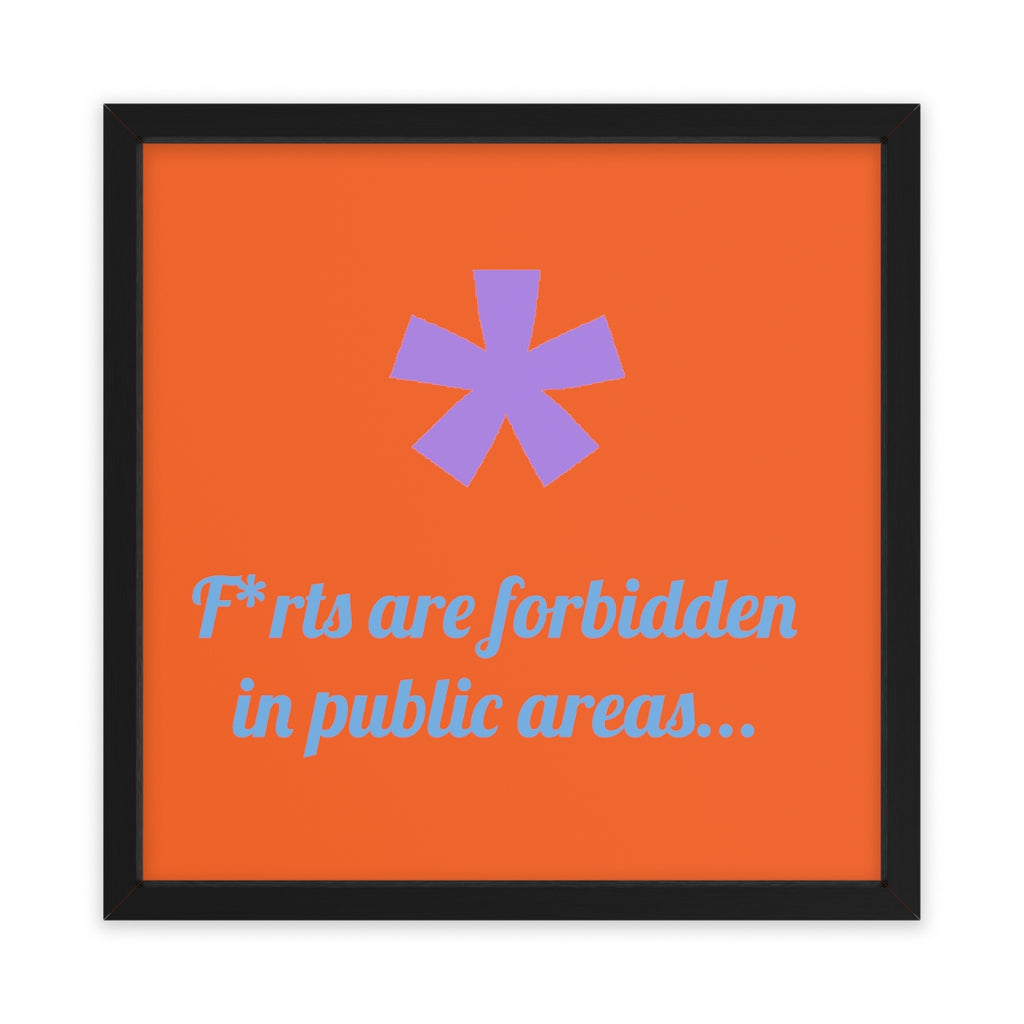 FitFarty Framed Poster, Horizontal