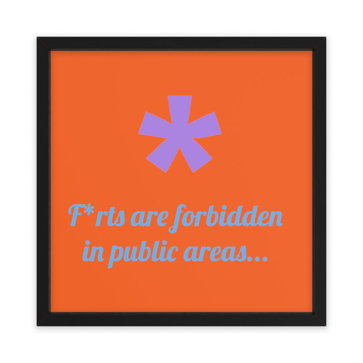 FitFarty Framed Poster, Horizontal