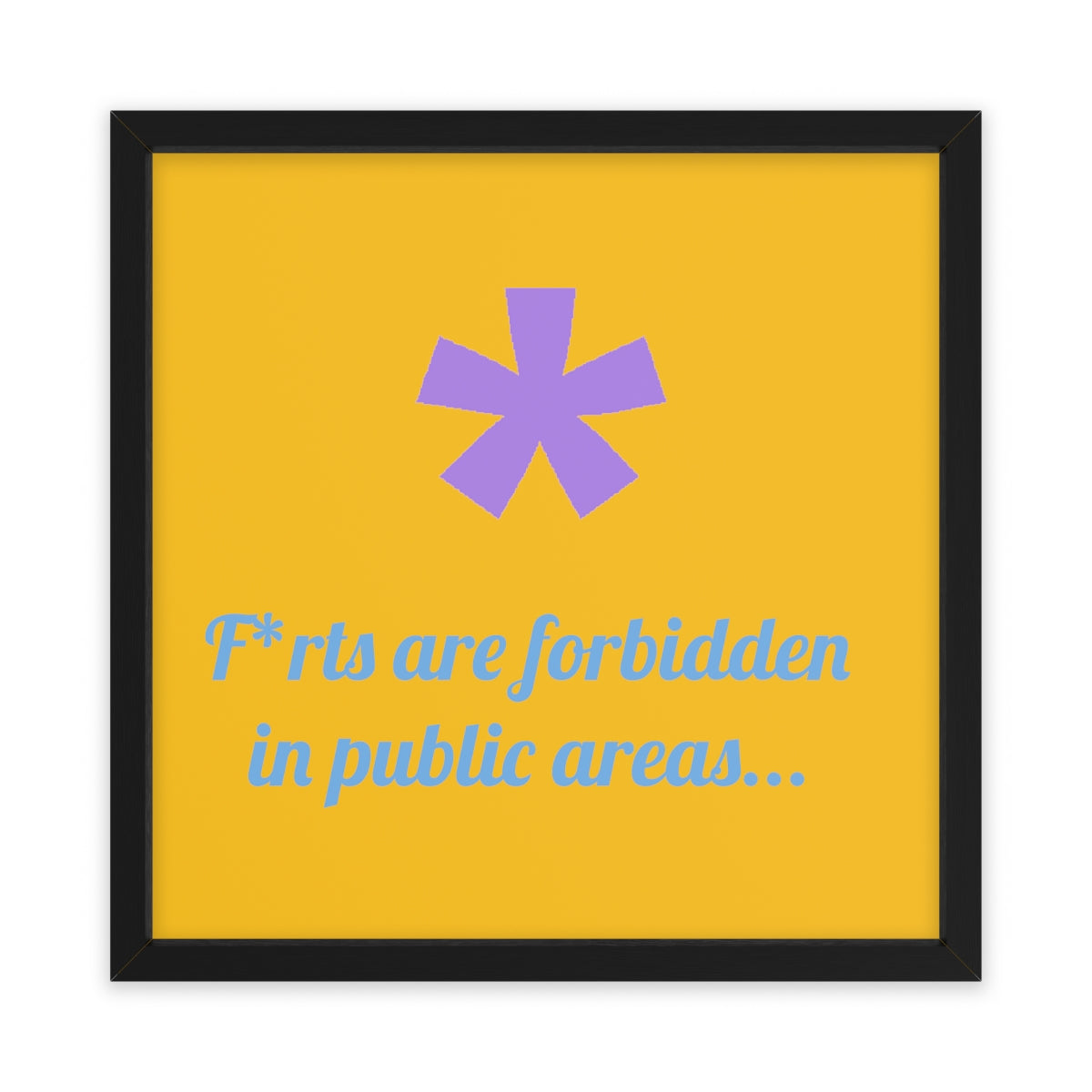 FitFarty Framed Poster, Horizontal
