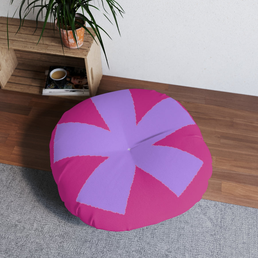 FitFarty Tufted Floor Pillow, Round