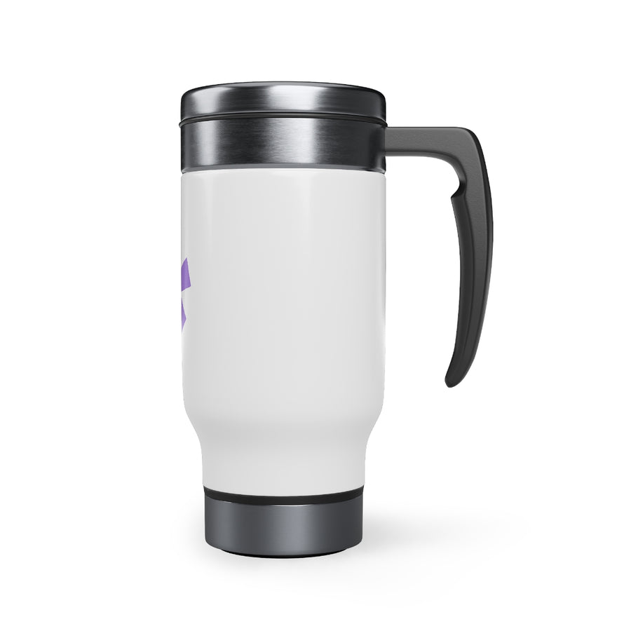 FitFarty Stainless Steel Travel Mug with Handle, 14oz