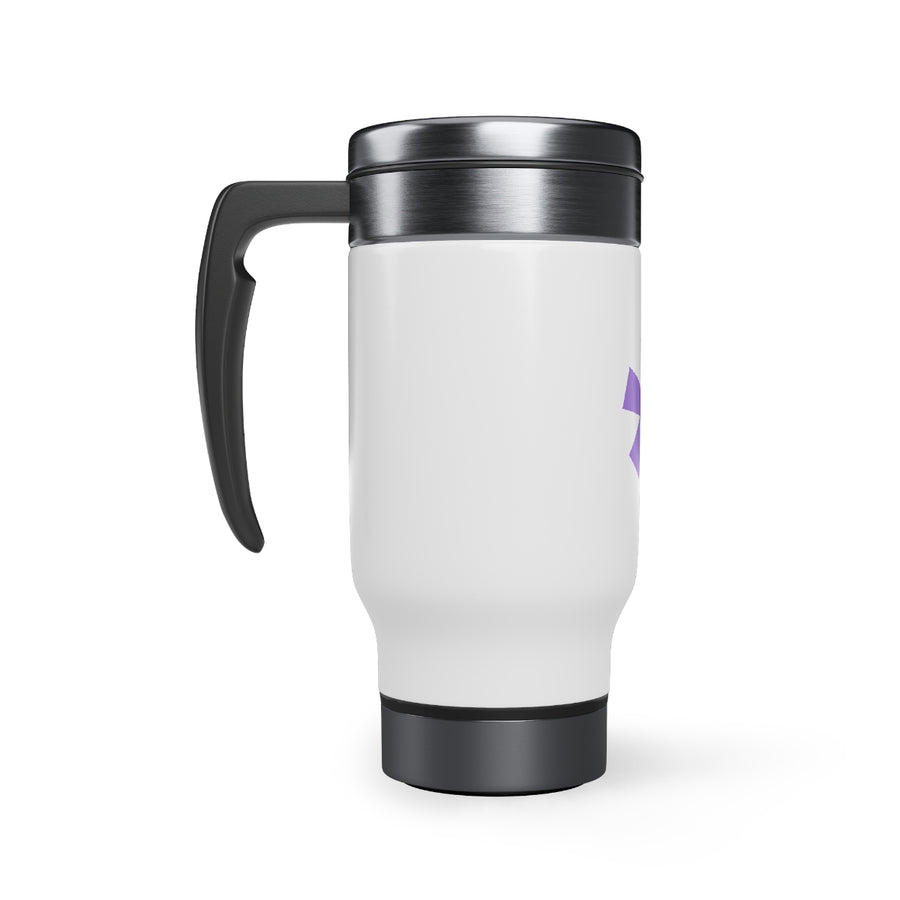 FitFarty Stainless Steel Travel Mug with Handle, 14oz