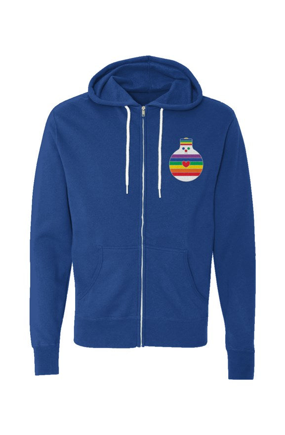 FitFarty Rainbow Unisex Lightweight Full-Zip Hoodie