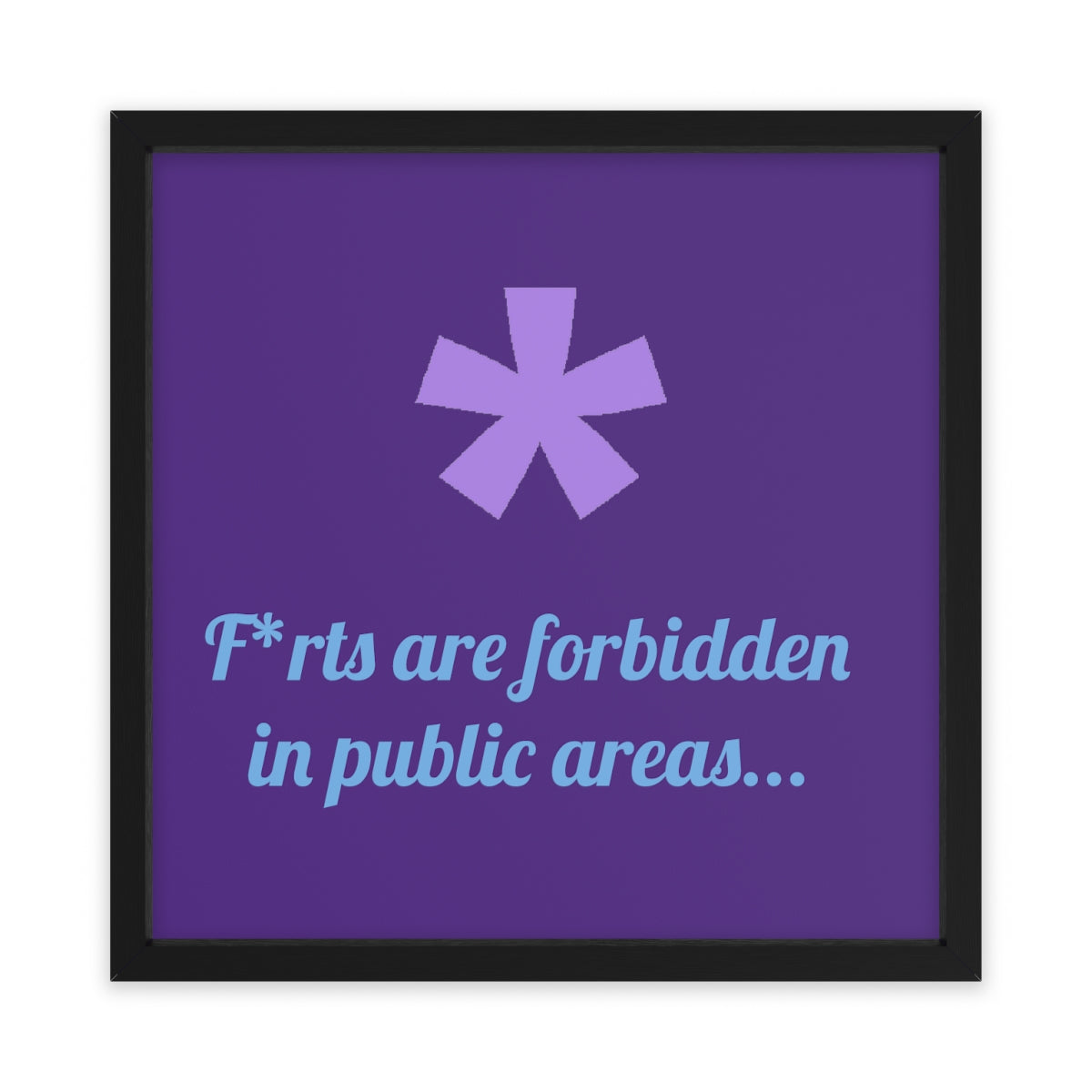 FitFarty Framed Poster, Horizontal