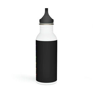 FitFarty Rainbow Asterisks Stainless Steel Water Bottle