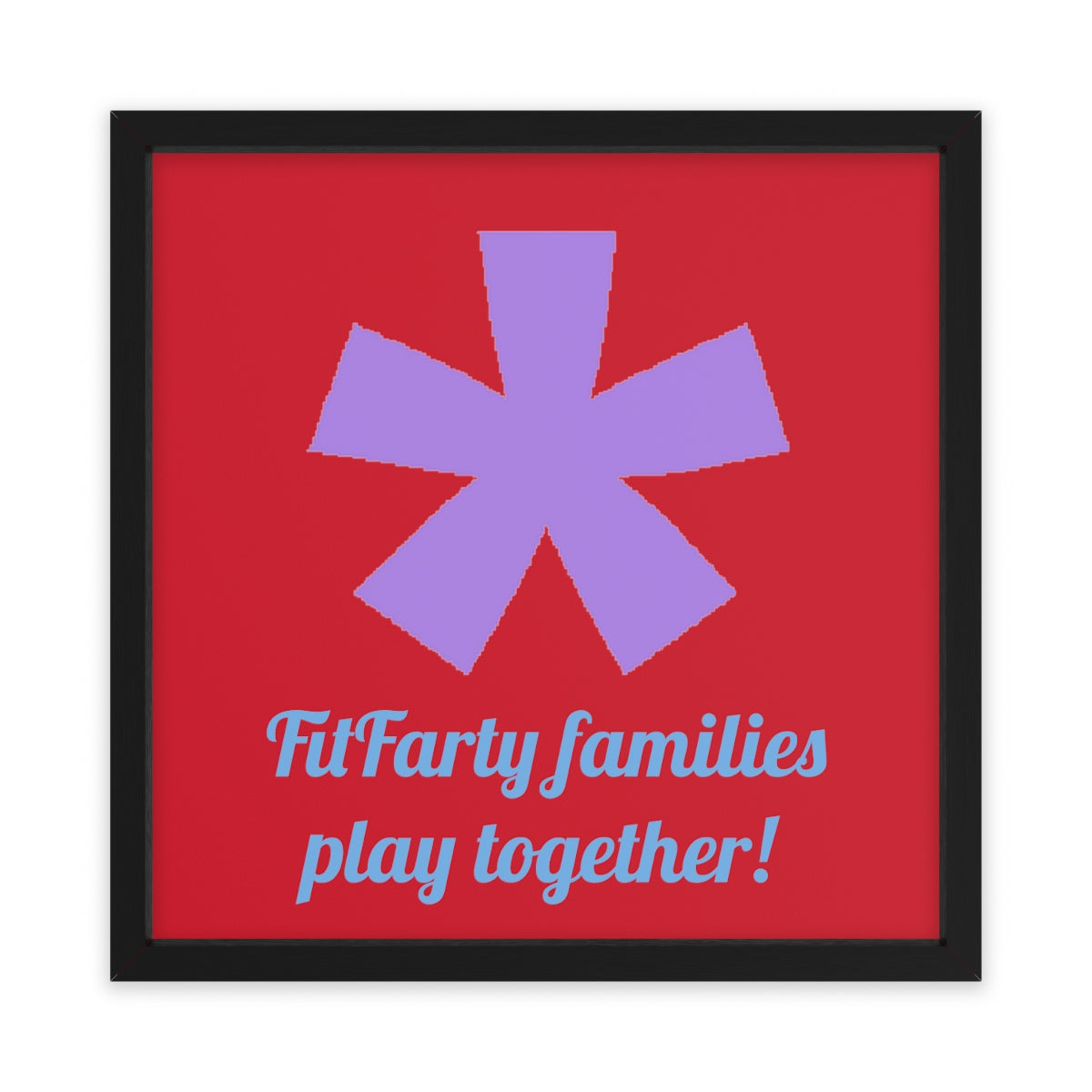 FitFarty Framed Poster, Horizontal