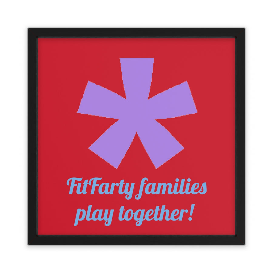 FitFarty Framed Poster, Horizontal