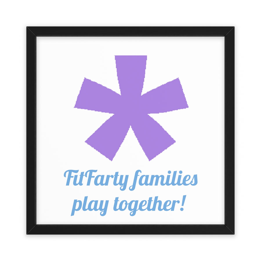 FitFarty Framed Poster, Horizontal