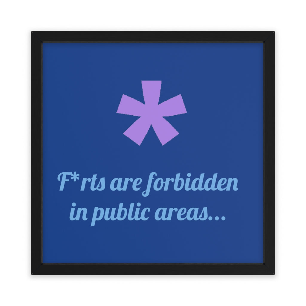 FitFarty Framed Poster, Horizontal