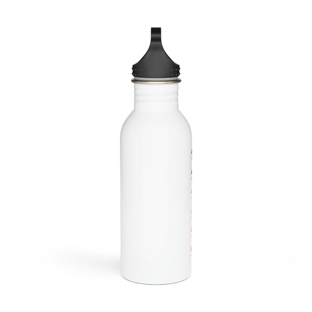 FitFarty Rainbow Asterisks Stainless Steel Water Bottle