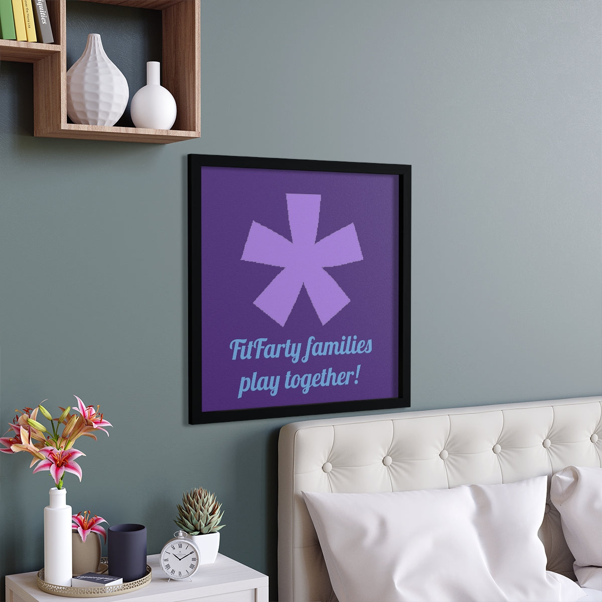 FitFarty Framed Poster, Horizontal