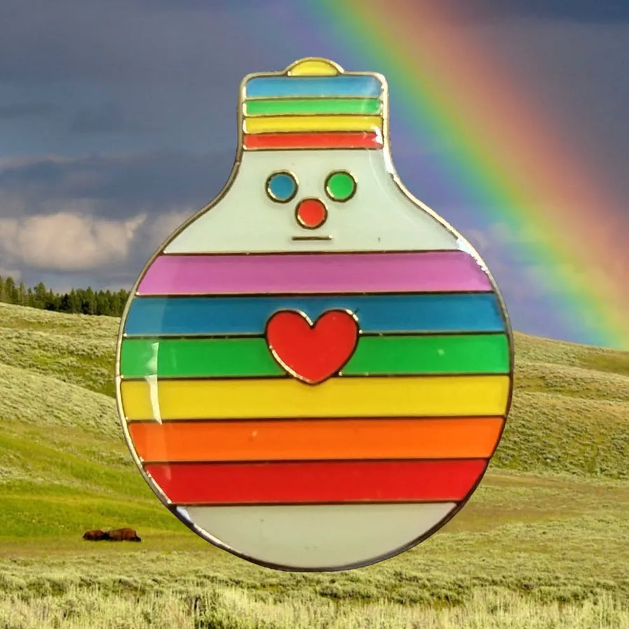 Rainbow 🌈 bulb-oh pin