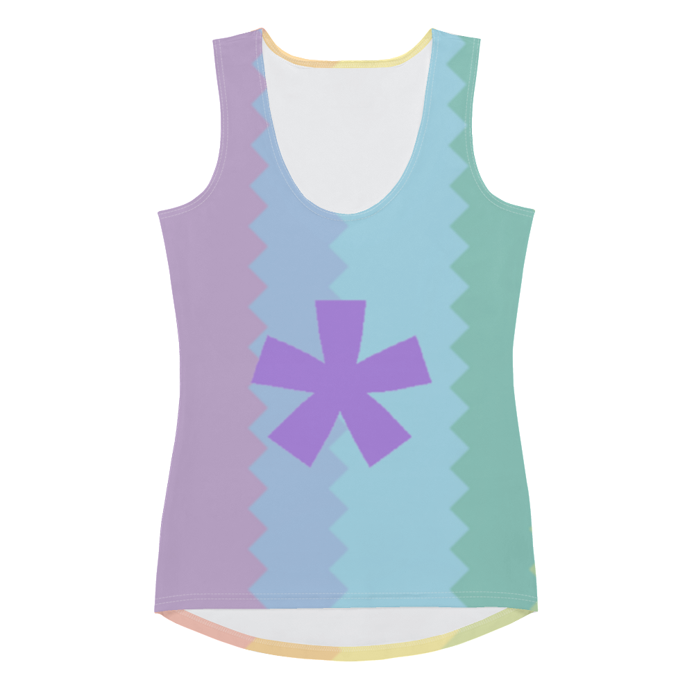 FitFarty Rainbow Assterisk  Tank Top