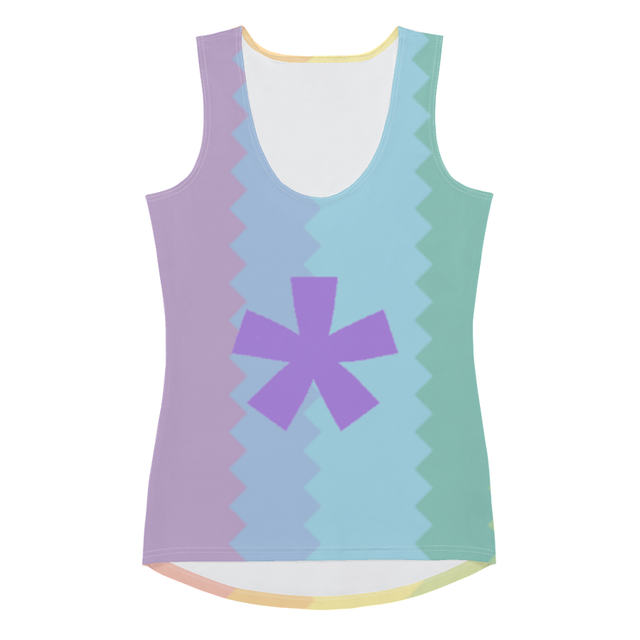 FitFarty Rainbow Assterisk  Tank Top