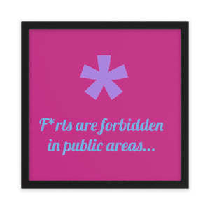 FitFarty Framed Poster, Horizontal