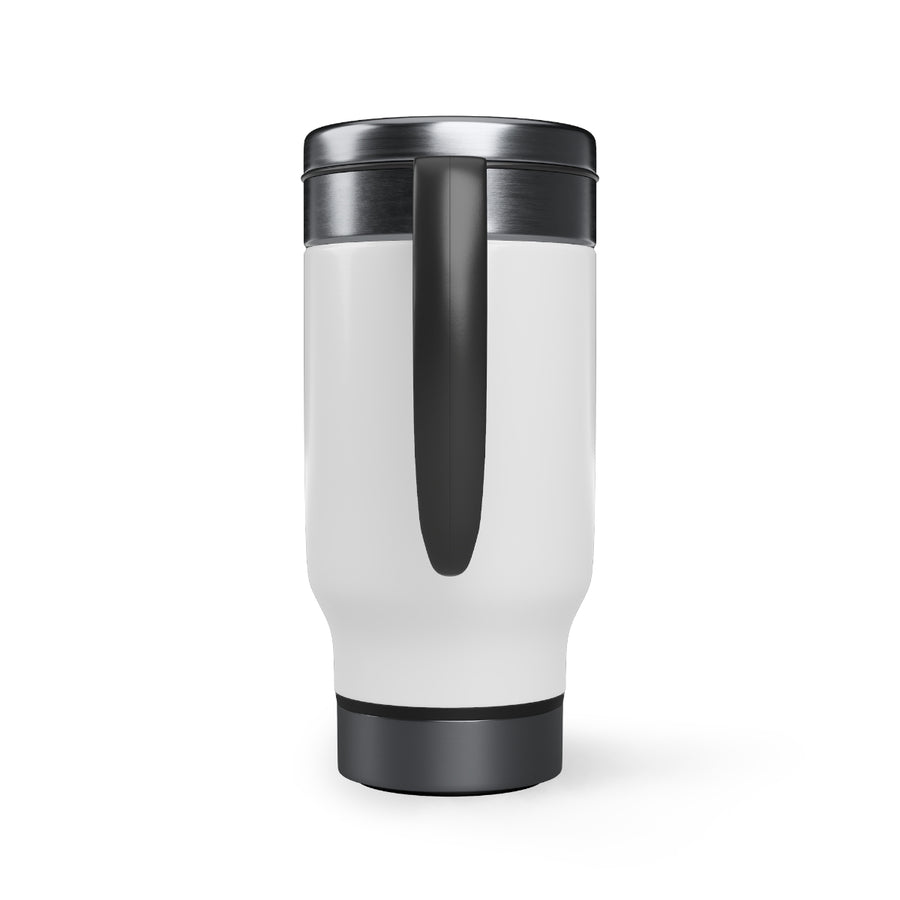 FitFarty Stainless Steel Travel Mug with Handle, 14oz