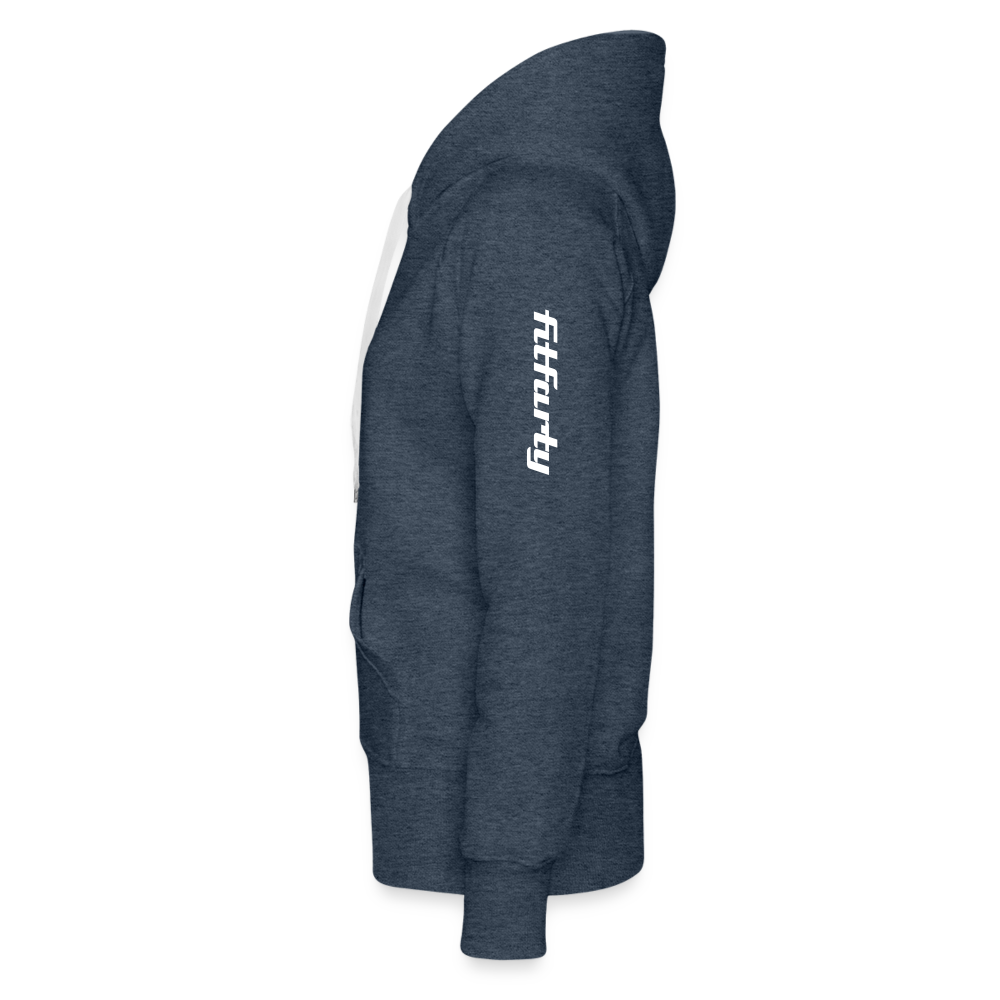 FitFarty Premium Hoodie - heather denim
