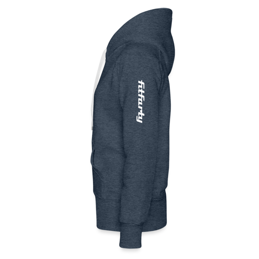 FitFarty Premium Hoodie - heather denim