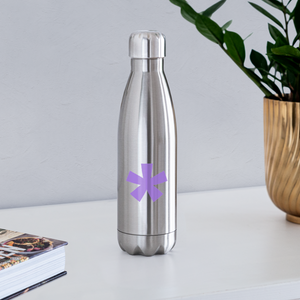 FitFarty Insulated Stainless Steel Water Bottle - silver