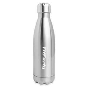 FitFarty Insulated Stainless Steel Water Bottle - silver