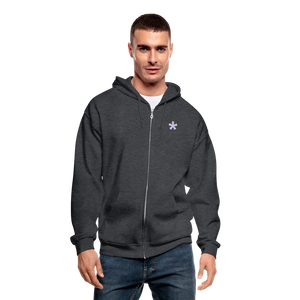 FitFarty Heavy Blend Adult Zip Hoodie - deep heather