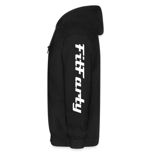 FitFarty Heavy Blend Adult Zip Hoodie - black