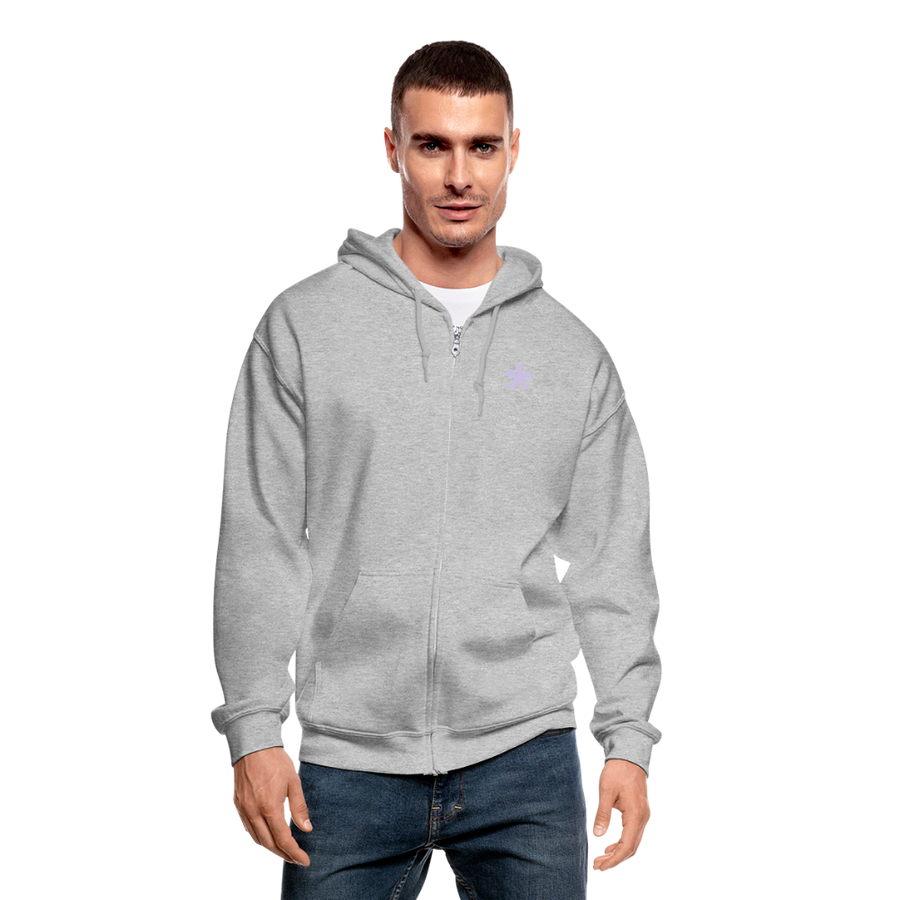 FitFarty Heavy Blend Adult Zip Hoodie - heather gray