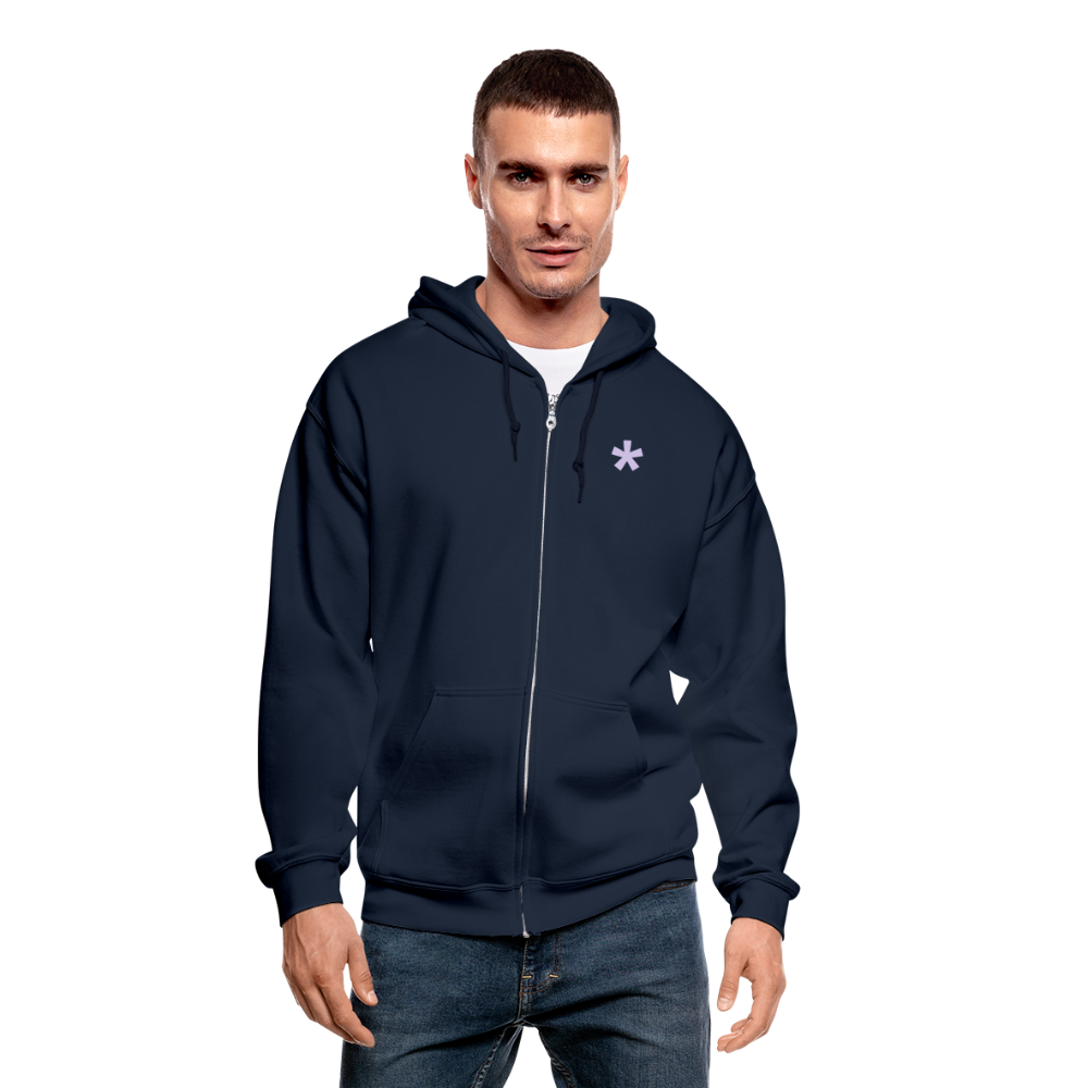 FitFarty Heavy Blend Adult Zip Hoodie - navy