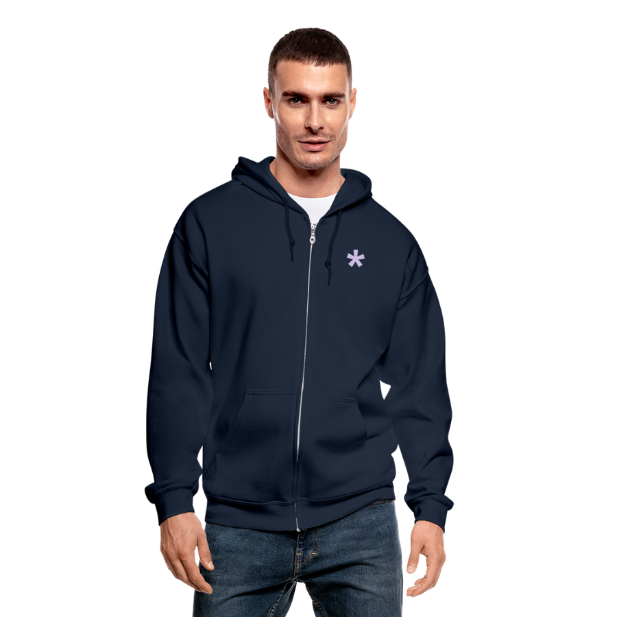 FitFarty Heavy Blend Adult Zip Hoodie - navy