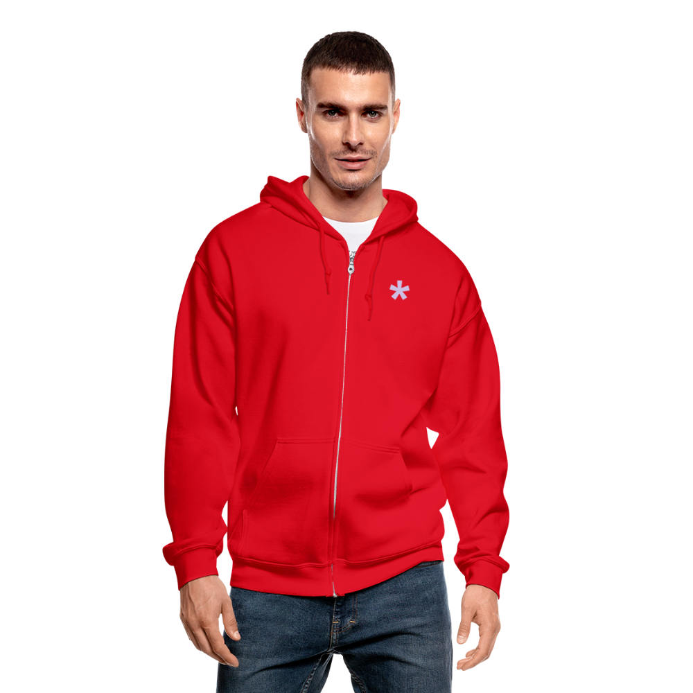 FitFarty Heavy Blend Adult Zip Hoodie - red