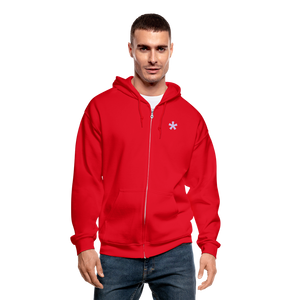 FitFarty Heavy Blend Adult Zip Hoodie - red