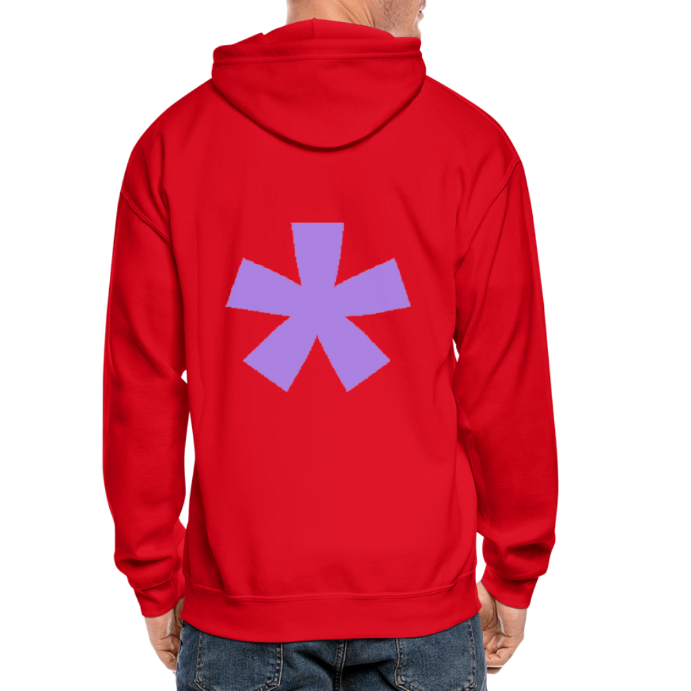 FitFarty Heavy Blend Adult Zip Hoodie - red