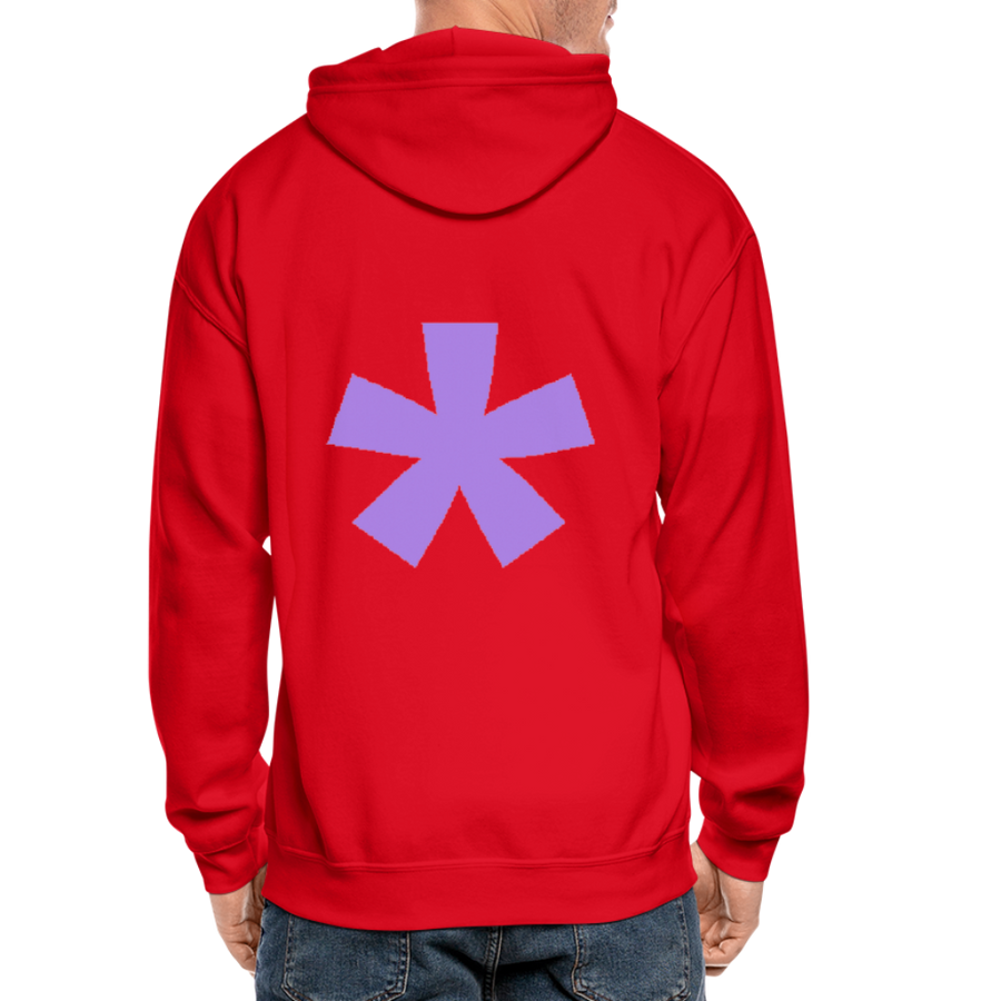 FitFarty Heavy Blend Adult Zip Hoodie - red