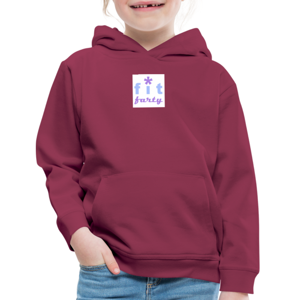 FitFarty Kids‘ Premium Hoodie - burgundy