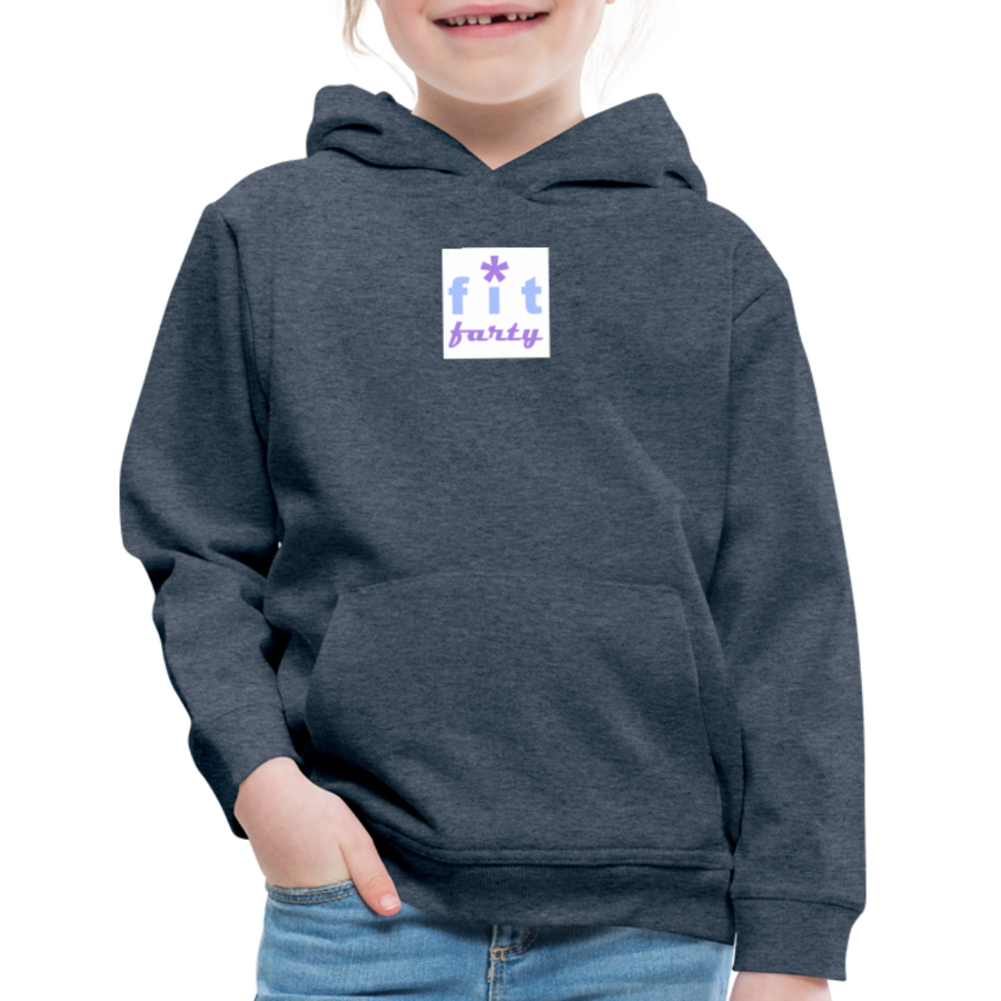 FitFarty Kids‘ Premium Hoodie - heather denim